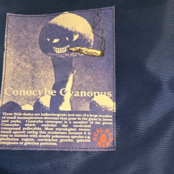 Real Bad Man Shroomer Large Tote Bag-Blue - Picture 2 of 8